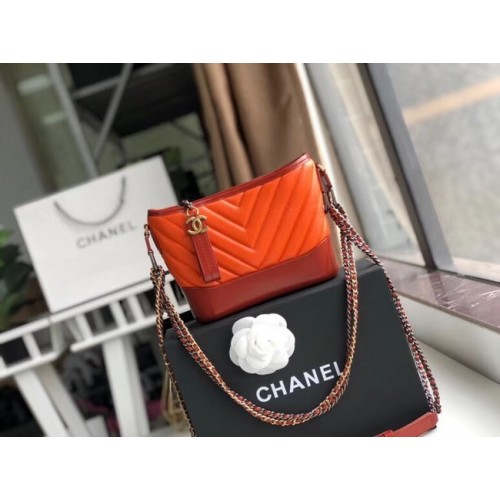 Chanel gabrielle kis hobo táska A91810 narancssárga