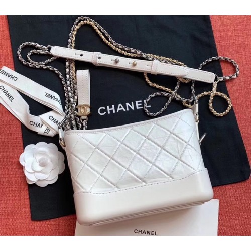 Chanel gabrielle kis hobo táska A91810 fehér