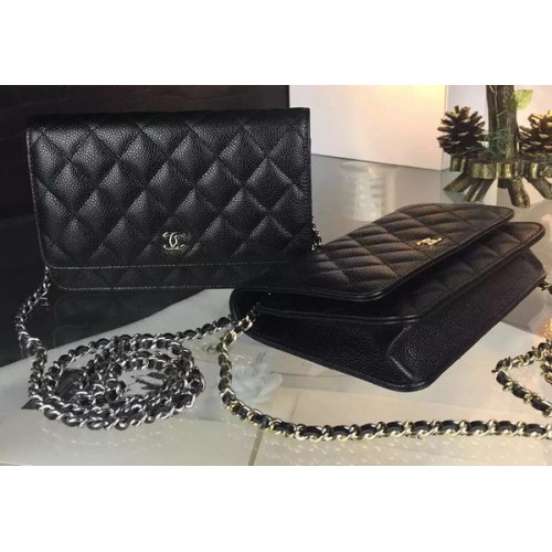 Chanel mini füles táska Cannage Pattern A8373 fekete