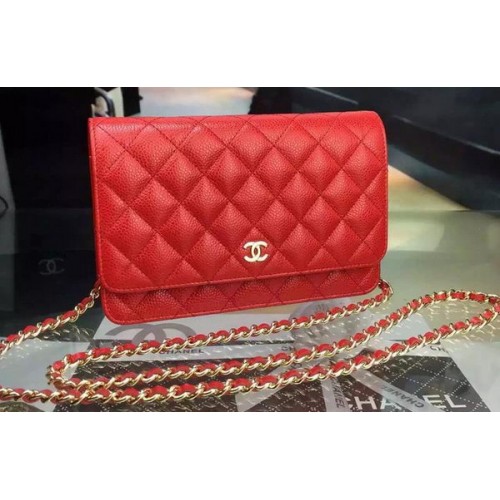 Chanel mini Flap Bag Cannage Pattern A8373 Red