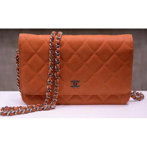 Chanel mini nubuk bőr kézitáska A33814N narancssárga