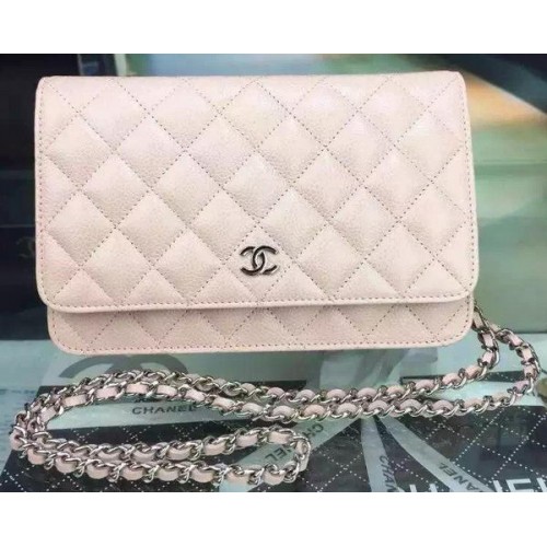 Chanel mini füles táska Pink Cannage Pattern A8373 ezüst