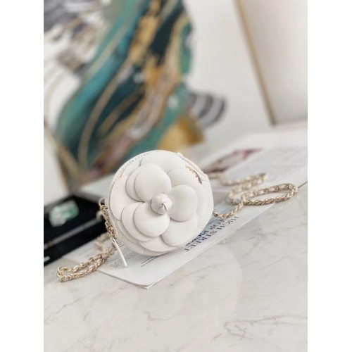 Chanel mini válltáska eredeti bőr 82121 fehér