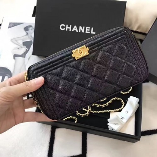 Chanel mini válltáska Cannage minta A94452 fekete