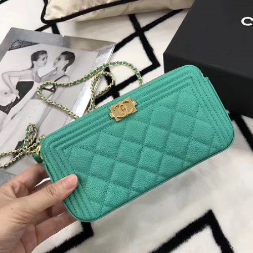 Chanel mini válltáska Cannage minta A94452 zöld