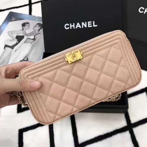 Chanel mini válltáska Cannage minta A94452 világos rózsaszín