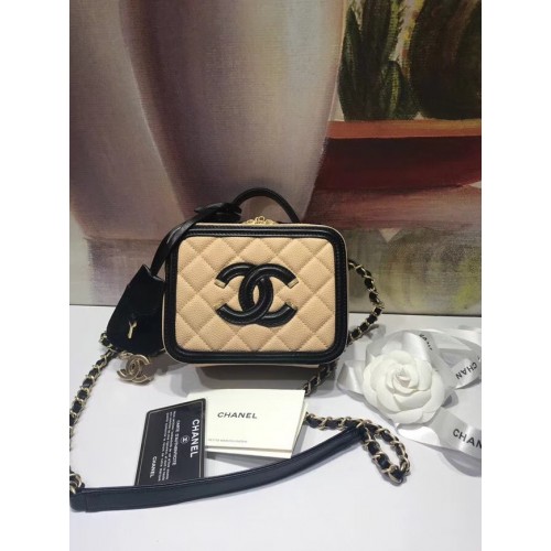 Chanel mini piperetáska eredeti A93342 barackszínű