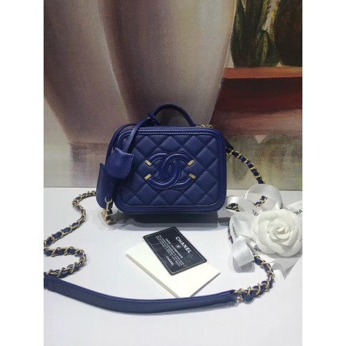 Chanel mini piperetáska eredeti A93342 kék
