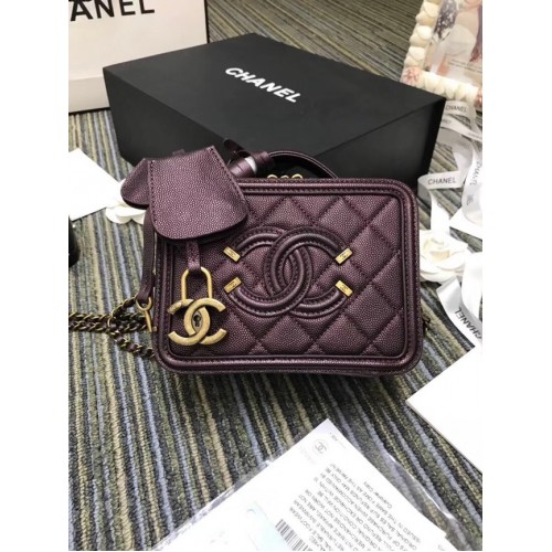 Chanel mini piperetáska eredeti A93342 lila