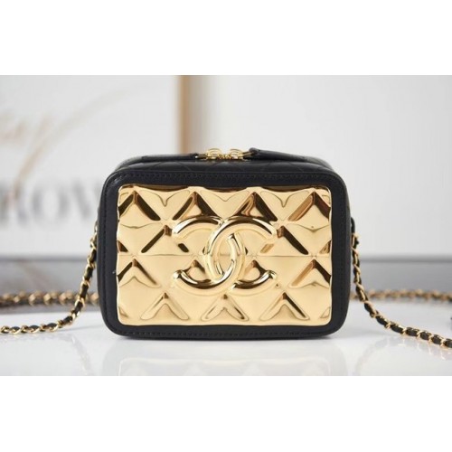 Chanel mini bőr válltáska AP2393 fekete
