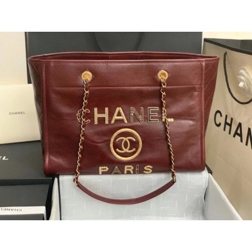 Chanel bevásárlótáska A67001 Burgundi
