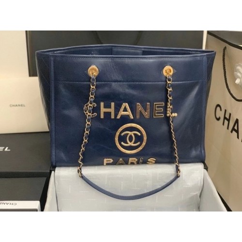 Chanel bevásárlótáska A67001 királykék
