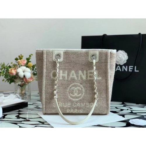 Chanel kis bevásárlótáska A66940 krémszínű