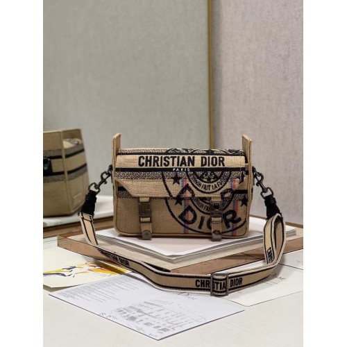 DIOR BOBBY TÁSKA Hímzett C0803 sárga