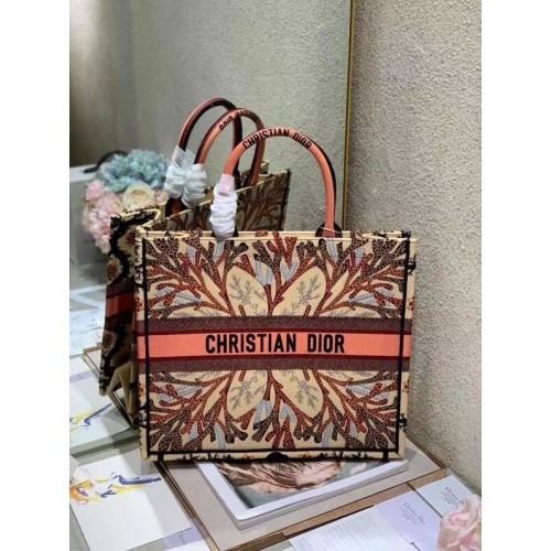 DIOR KÖNYVTÁSKA HÍMZETT VÁSZONTÁSKA C1287-11