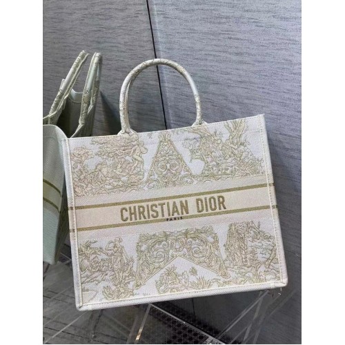 DIOR KÖNYVTÁSKA Hímzés C1286-7 krémszínű