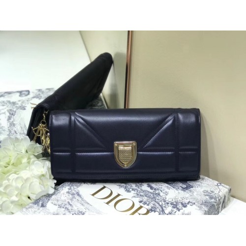 DIOR CLUTCH aranytónusú fém C1040A fekete