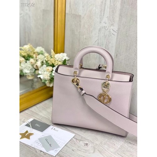 DIOR LADY BAG Színátmenetes Cannage báránybőr M0584 világos rózsaszín