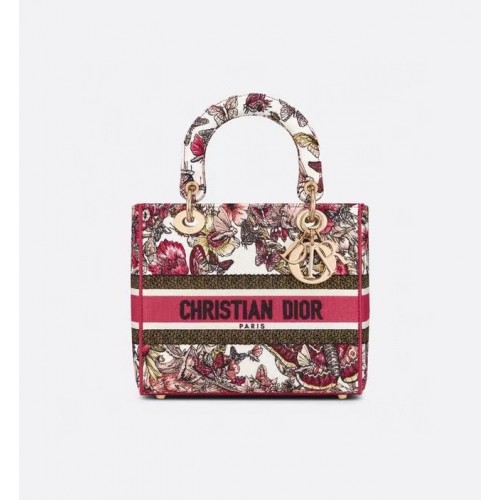 DIOR LADY D-LITE TÁSKA Hímzett M0566BRE-10