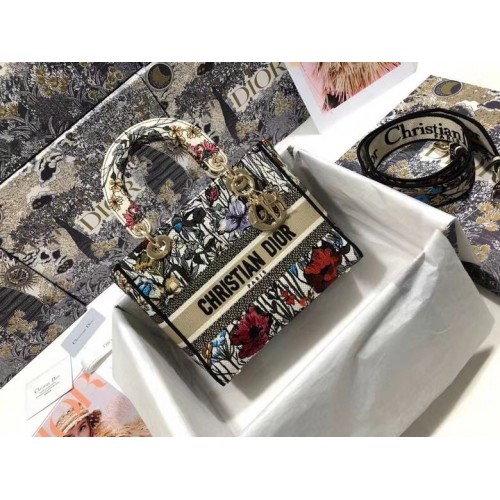 DIOR KÖZEPES Többszínű Mille Fleurs Hímzés M0565OR