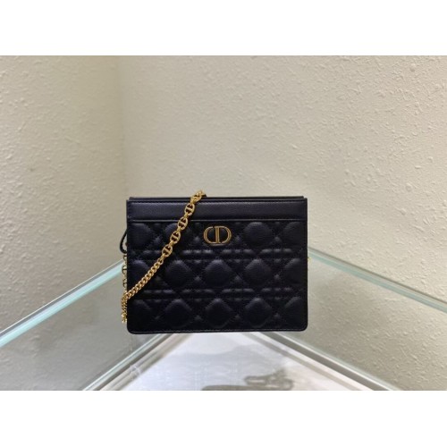 DIOR MINI BOBBY BAG Gradient Cannage Báránybőr C4106 fekete