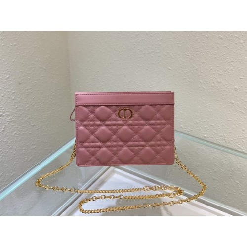 DIOR MINI BOBBY BAG Gradient Cannage Lambskin C4106 rózsaszín