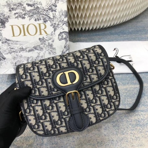 KÖZEPES DIOR BOBBY TÁSKA C0268 KÉK Kék Dior Oblique Jacquard M9319