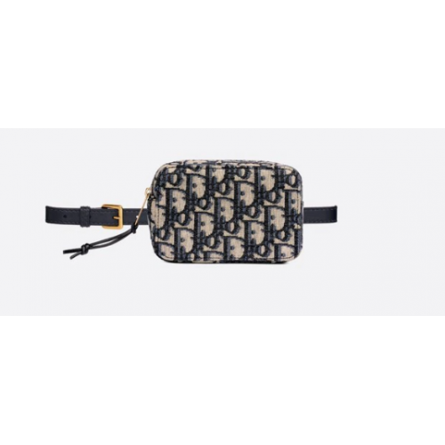 DIOR FERDE ÖVTÁSKA Kék Dior Ferde Vászon S5484