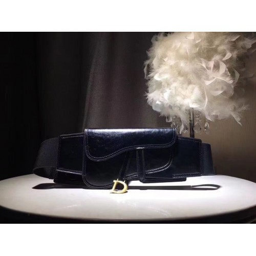 DIOR eredeti bőr nyeregtáska M9021 fekete