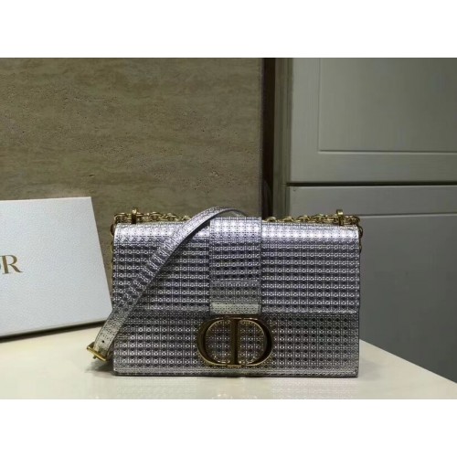 Dior 30 MONTAIGNE SIMA BORJÚBŐR FÜLES TÁSKA C9230 ezüstös
