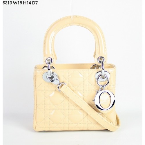 Christian Lady Dior Búza Lakkbőr Táska 6310 Ezüst