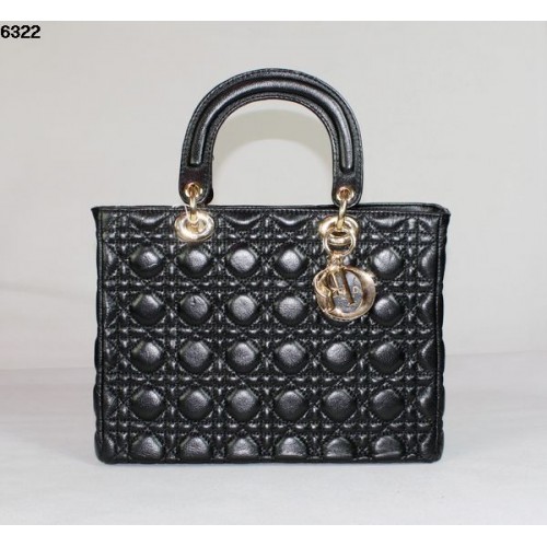Christian Lady Dior Fekete Báránybőr Táska 6322 Arany