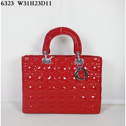 Christian Lady Dior Piros Lakkbőr Táska 6323