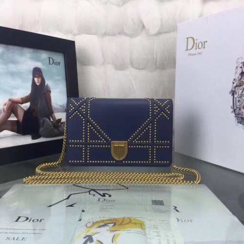 Dior CANNAGE Eredeti Báránybőr Mini Válltáska 3709 Kék