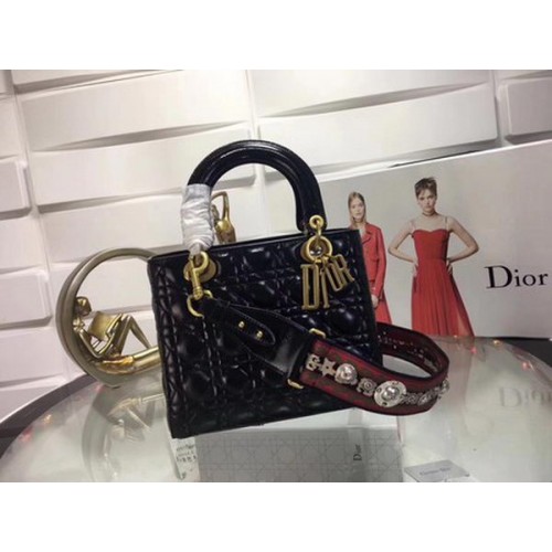 Dior Cannage női táska eredeti bőr CD0575 fekete