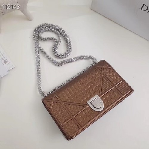 Dior DIORAMA bőr lánctáska S0328 bronz