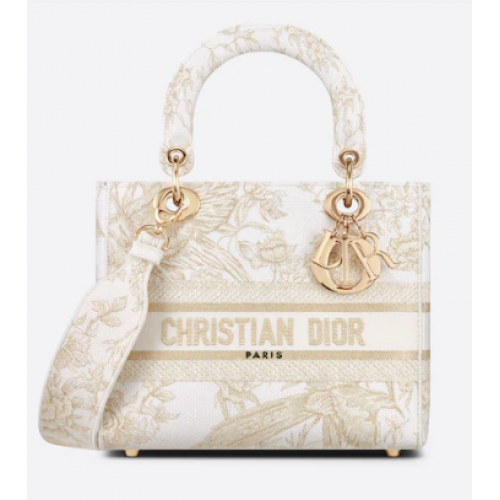 Dior Jardin d'Hiver hímzés aranytónusú metál cérnával M0565