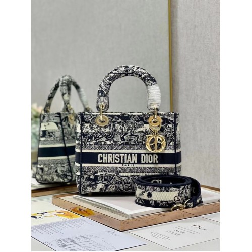 Dior KÖZEPES NŐI D-LITE TÁSKA Hímzett M0565-13