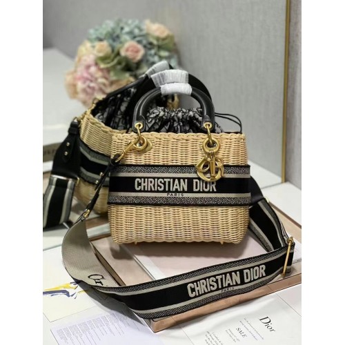 Dior KÖZEPES NŐI SZÖVET TÁSKA C9916 fekete