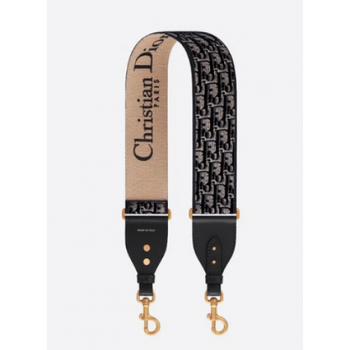 Dior ferde hímzett bársony vállpánt S8540CWVF kék