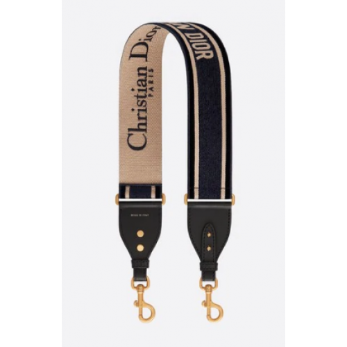 Dior ferde hímzett bársony vállpánt S8540CWVR-2 kék