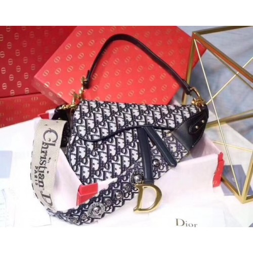 Dior NYEREGTÁSKA KÉK VÁSZON M0446