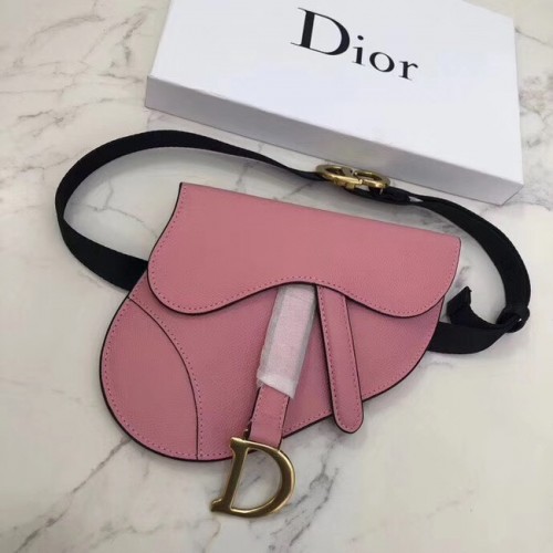 Dior SADDLE-CLUTCH VAN KALFSLEER S5632C Rózsaszín Balett Rózsaszín