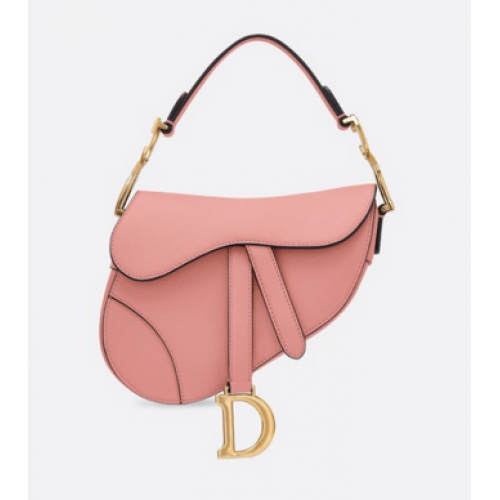 Dior SADDLE-TAS VAN KALFSLEER M0446C rózsaszín