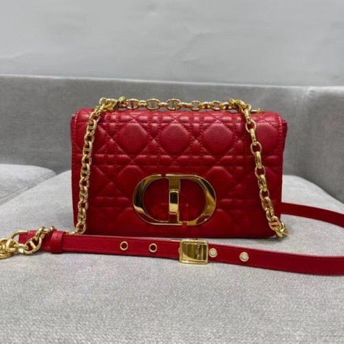 Dior KIS DIOR CARO TÁSKA piros puha Cannage borjúbőr M9241
