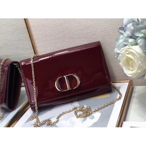 Dior bőr Clutch táska M9205 Burgundia