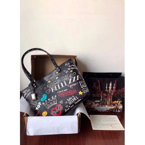 Dolce & Gabbana borjúbőr táska 4116 fekete