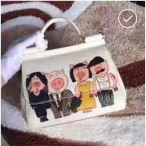 Dolce & Gabbana Eredeti Táska DG8633 Malac Fehér