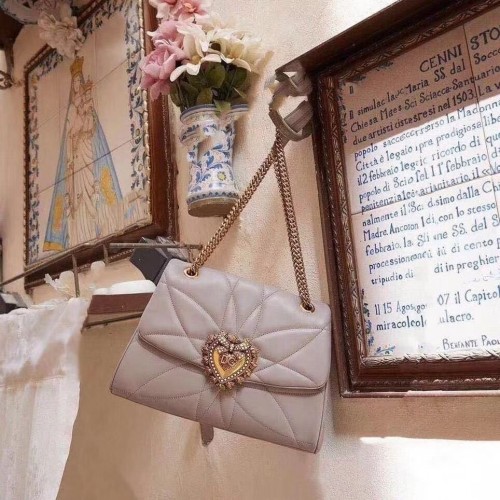 Dolce & Gabbana Eredeti Bőr Táska 4919 Szürke