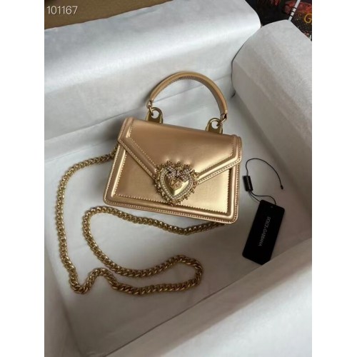 Dolce & Gabbana Eredeti Bőr Válltáska 4011 Arany